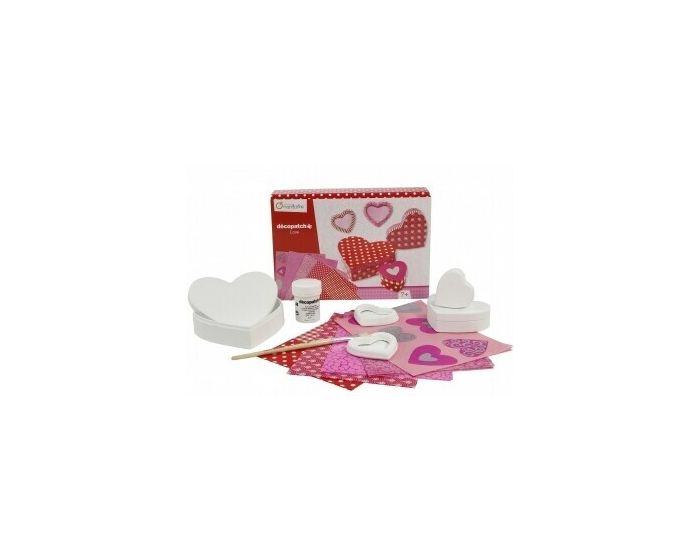 Avenue Mandarine decopatch Love Decoupage Valentine Heart-shaped Boxes  Craft Kit 