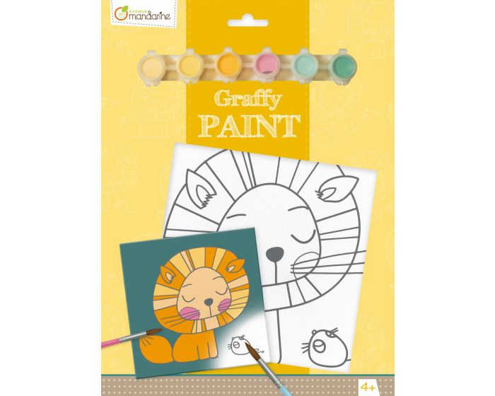 Exaclair B2B #PP013 Avenue Mandarine, Graffy Paint Fawn, Watercoloring Set  for Kids, 7 7/8 x