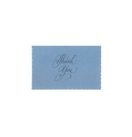 #020/02 G. Lalo Deckle-Edge Thank You Gift Box 4 ¼ x 6 Blue 10 x 10