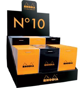 #100006C Rhodia Classic Notepads Display 2 x 3 Lined Assorted Display