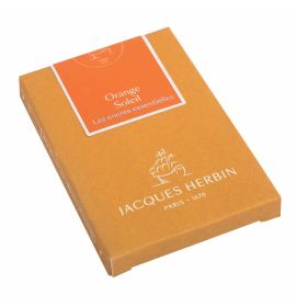 #11057JT - Jacques Herbin "Essential" Ink Cartridges - 1.35 ml - Orange Soleil