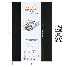 Rhodia Touch Maya Pad - White - Cross'n'Dot - A4+ - 50 Sheets