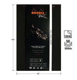 Rhodia Touch Maya Pad - Black - Cross - A4+ - 50 Sheets