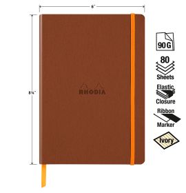 Rhodia - Rhodiarama - Softcover Notebook - Lined - 80 Sheets - Ivory Paper - A5 - Copper