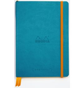 Rhodia Softcover Goalbook - Dot Grid - Ivory Paper - A5 - Turquoise