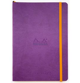 Rhodia Softcover Goalbook - Dot Grid - Ivory Paper - A5 - Purple