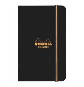 Rhodia - Unlimited - Pocket Notebook - Lined - 60 Sheets - 3 1/2 x 5 1/2" - Black