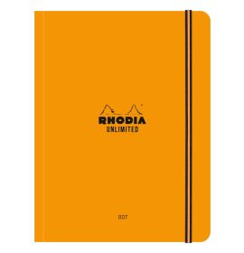 Rhodia - Unlimited Notebook - Dot Grid - 60 Sheets - 6 x 8 1/4" - Orange