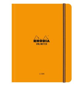 Rhodia - Unlimited Notebook - Lined - 60 Sheets - 6 x 8 1/4" - Orange