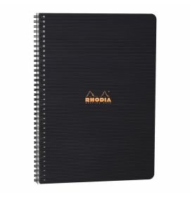 Rhodia - Rhodiactive - Meeting Book - 90g White Paper - Lined - 80 Sheets - 9 x 11 3/4" - Black