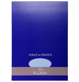 G. Lalo - Verge de France - Writing Tablets - 50 Sheets - 8 1/4 x 11 3/4" - Blue