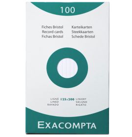 Exacompta White Index Cards