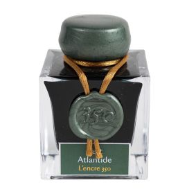 H151/39 - Herbin - 350 Anniversary Ink with Gold Sheen - Vert Atlantide - 50ml Bottle