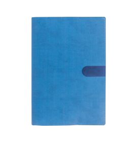 #2012E4 Quo Vadis 2020 Visual - Weekly/Monthly Planner - 12 Months, Jan. 2019 to Dec. 2019 - 6 x 8 1/4" - Smooth Faux Suede Texas Blue