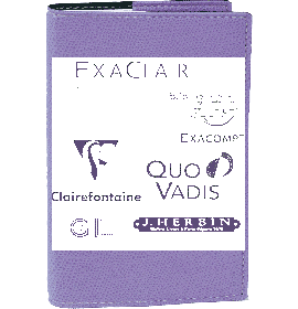 #15216Q5 Quo Vadis 2022 Minister Weekly/Monthly Planner 13 Months, Dec. to Dec. 6 1/4 x 9 3/8" Grained Faux Leather Club Lilac