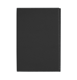 #1621Q5 Quo Vadis 2023 President Weekly/Monthly Planner 13 Months, Dec. to Dec. 8 1/4 x 10 1/2" - Grained Faux Leather Club Black