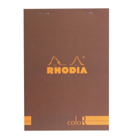 Rhodia - ColoR Premium Notepad - Lined - 70 Sheets - A5 - Chocolate