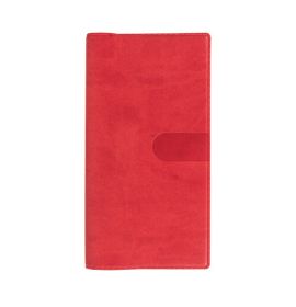 #1715E4 Quo Vadis 2023 Space 17 Weekly/Monthly Planner Jan. to Dec. 3 1/2 x 6 3/4" Smooth Faux Suede Texas Red