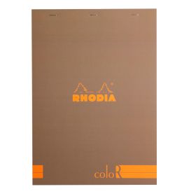 Rhodia - ColoR Premium Notepad - Lined - 70 Sheets - A4 - Taupe