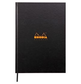 Rhodia - Rhodiactive - Hardcover Notebook - 96 Lined Sheets - 8 1/4 x 11 3/4" - Black