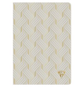 Clairefontaine - Notebook Collections - Neo Deco - Pearl Gray - Lined - 48 Sheets - Ivory Paper - A5