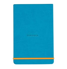 Rhodiarama - Webnotepad - Lined - 90g Ivory Paper - 96 Sheets - 5 1/2 x 8 1/4" - Turquoise