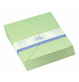 #203/05 G. Lalo Open Stock Vergé de France Rectangular Envelopes 6 x 8 ¾ Straight edge Rose 25 envelopes