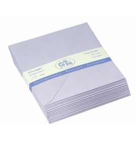 #203/10 G. Lalo Open Stock Vergé de France Rectangular Envelopes 6 x 8 ¾ Straight edge Lavender 25 envelopes