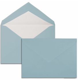 #208/02 G. Lalo Open Stock Vergé de France Rectangular Envelopes 6 ? x 9 Straight edge Blue 25 envelopes