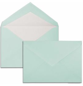#208/07 G. Lalo Open Stock Vergé de France Rectangular Envelopes 6 ? x 9 Straight edge Turquoise 25 envelopes