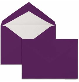 #208/13 G. Lalo Open Stock Vergé de France Rectangular Envelopes 6 ? x 9 Straight edge Eggplant 25 envelopes