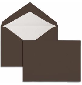 #208/14 G. Lalo Open Stock Vergé de France Rectangular Envelopes 6 ? x 9 Straight edge Chocolate 25 envelopes