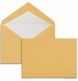 #208/18 G. Lalo Open Stock Vergé de France Rectangular Envelopes 6 ? x 9 Straight edge Apricot 25 envelopes