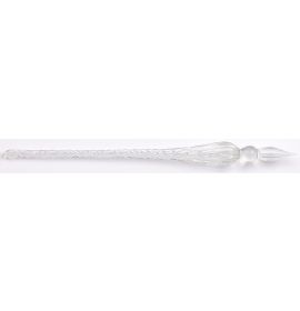 Jacques Herbin Round Glass Pen Spiral Body "Clear"