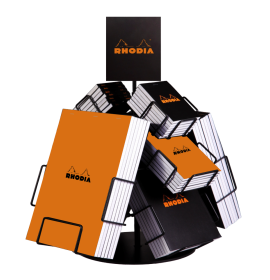 #223000 Rhodia Volcano" Revolving Countertop Display with 160 Assorted Rhodia Notepads"