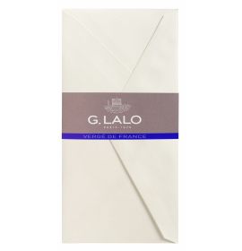 G. Lalo - Verge de France - Envelopes matching #127 - 4 1/4 x 8 1/2" -  White