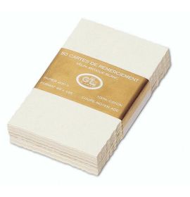 #269/55 G. Lalo Open Stock French Wedding Direction Cards 4 x 5 ½ Deckle edge Antique White 50 cards