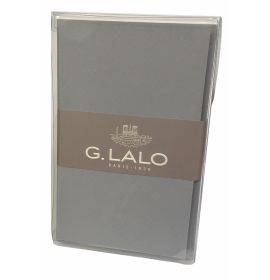 G. Lalo - Coreale Straight-Edged - 10 Cards and Envelopes - 250g -  4 3/4 x 6 1/4" - Dark Grey
