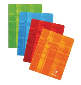 Classic Clairefontaine Staplebound Notebook - Lined with Margin - 6 1/2 x 8 1/4" - Assorted