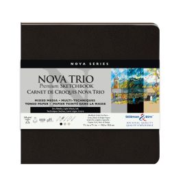 Nova Series Trio Softcover Square - 7 ½ x 7 ½” - Stillman & Birn Mixed Media Sketchbook