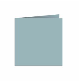 #424/02 G. Lalo Open Stock Vergé de France Foldover Square Cards 6 ¼ x 6 ¼ Straight edge Blue 25 cards
