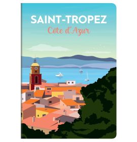 #436615 Clairefontaine France Collection Notebooks - Saint-Tropez - 6 x 8 1/4" (A5) - Sewn Spine - 90g Ivory Paper - 48 Lined Sheets