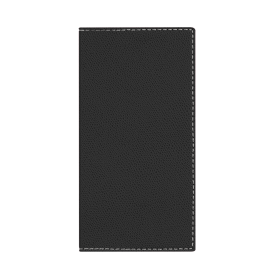 #1721E4 Quo Vadis 2023 Space 17 Weekly/Monthly Planner Jan. to Dec. 3 1/2 x 6 3/4" Grained Faux Leather Club Black