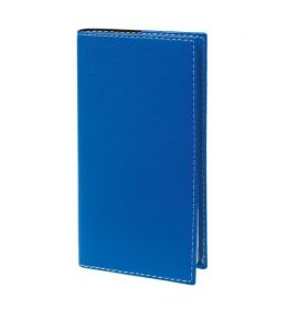 #6722Q5 Quo Vadis 2023 Visoplan Monthly Monthly Planner 12 Months, Jan. to Dec. 6 3/4 x 3 1/2" Grained Faux Leather Club Blue