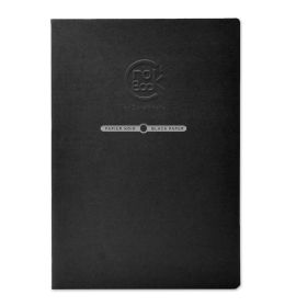 Clairefontaine - Crok' Book® Sketchbook Noir - Black Paper - 20 Sheets - 8 x 12"