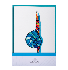 G. Lalo - Watercolor Foldover Cards - Straight-Edge - 4 1/4 x 6" - Bermudes Nib Holder
