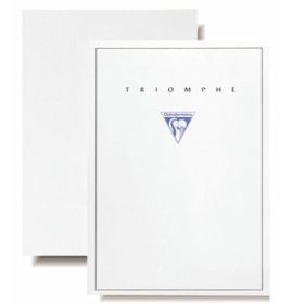 Clairefontaine "Triomphe"  Stationery - Writing Tablets - 8 ¼ x 11 ¾" - Blank - Extra White 