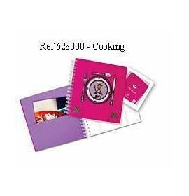 #628000 Clairefontaine Notebooks Sophie Maxwell Hobby Collection Cooking 8 1/2 x 8 1/2 Hard Cover Paper w/motif 2 pockets 72 she