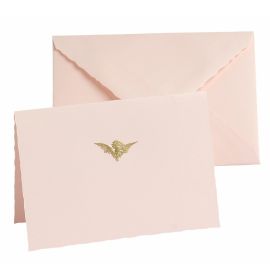 #646/71 G. Lalo Fold Over Note Cards Gift Box, 2 Motif per Pack, Angel