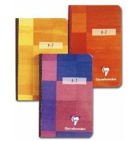 #69147 Clairefontaine Clothbound Address Book 8 ¼ x 11 ¾ A-Z lined Assorted Covers 96 sheets